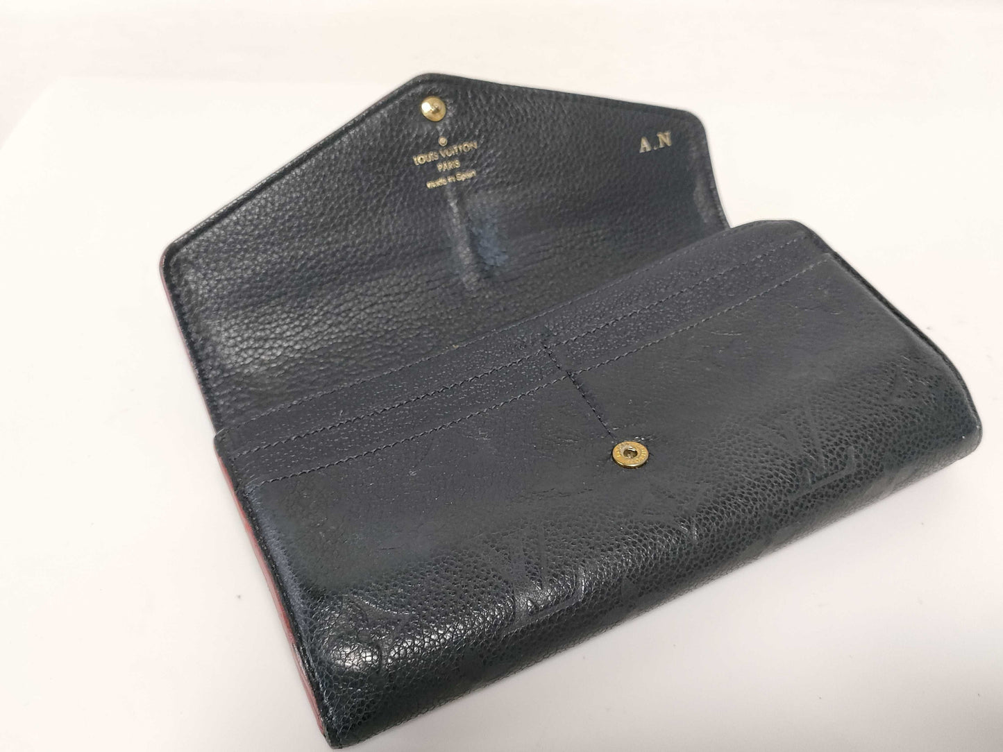 LOUIS VUITTON RFID Unverified CA5116 Monogram Empreinte Louis Vuitton Empreinte Sarah Wallet