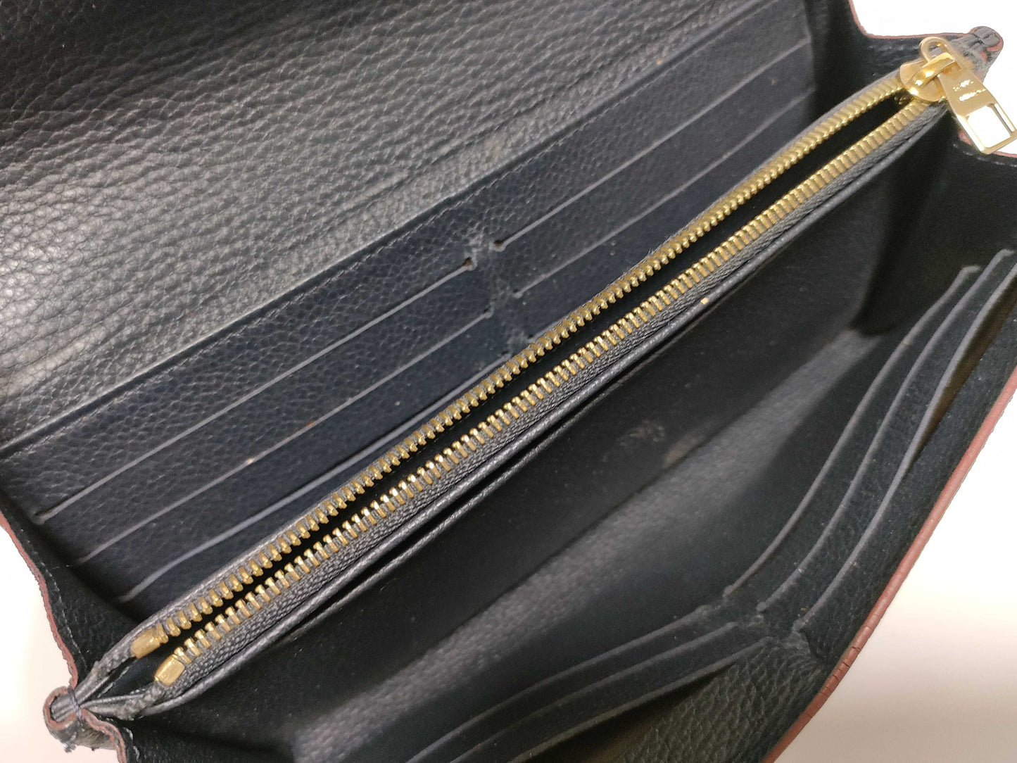 LOUIS VUITTON RFID Unverified CA5116 Monogram Empreinte Louis Vuitton Empreinte Sarah Wallet