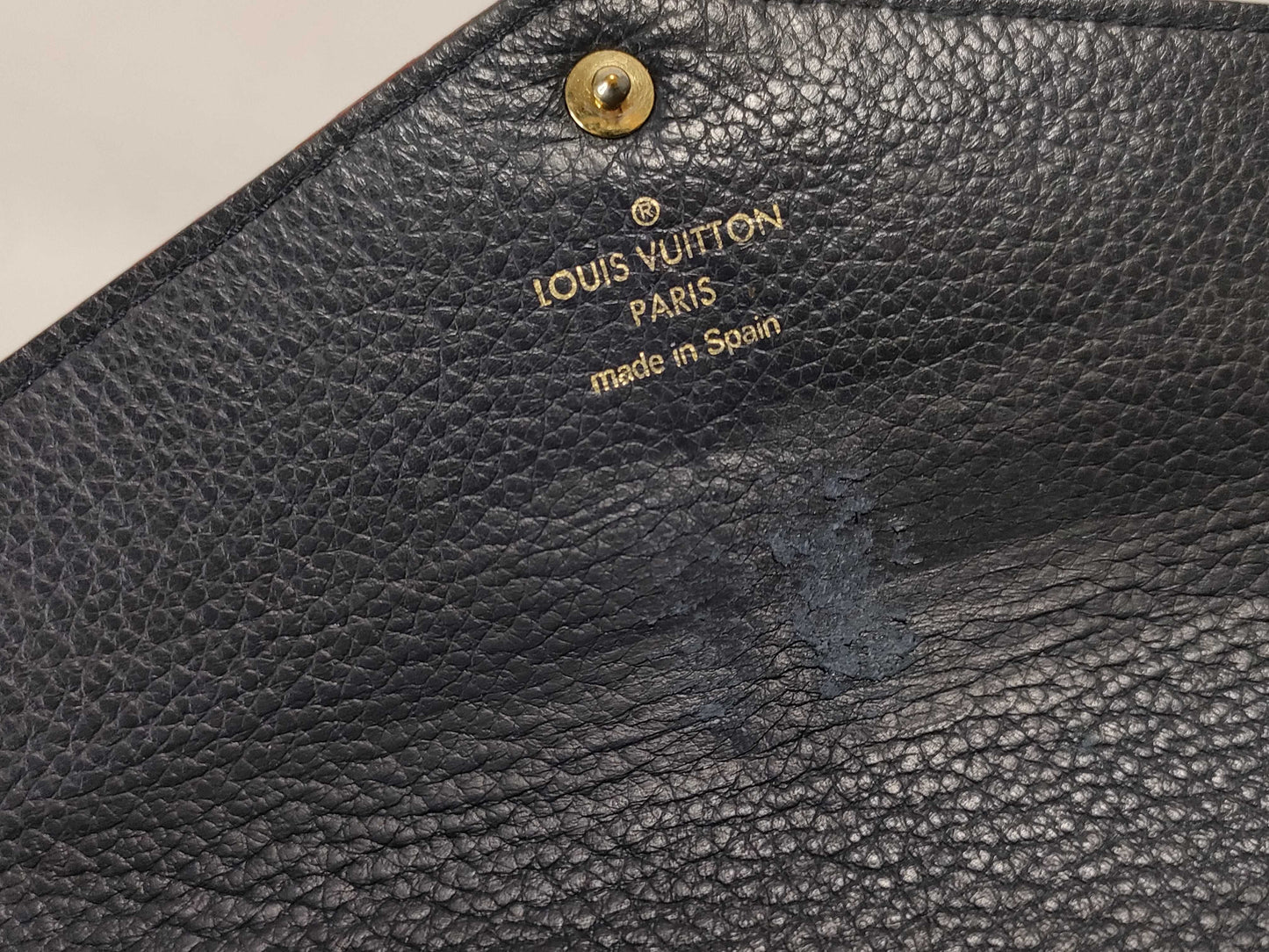 LOUIS VUITTON RFID Unverified CA5116 Monogram Empreinte Louis Vuitton Empreinte Sarah Wallet
