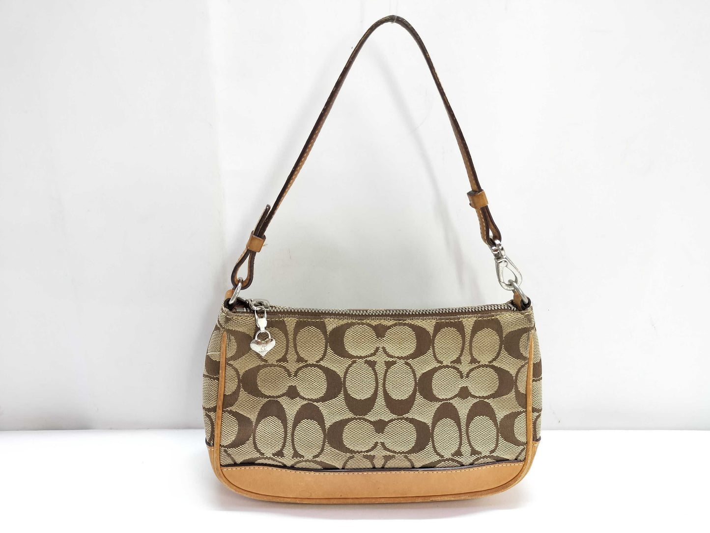 COACH Signature Coach Accessory Pouch Shoulder Bag
