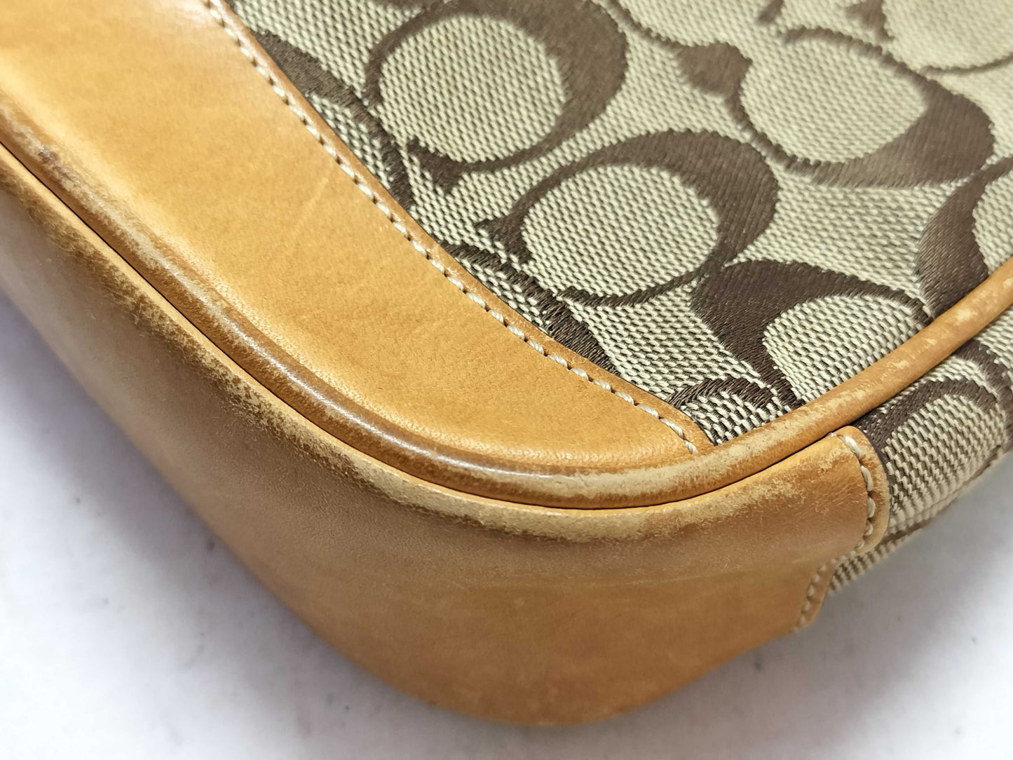 COACH Signature Coach Accessory Pouch Shoulder Bag