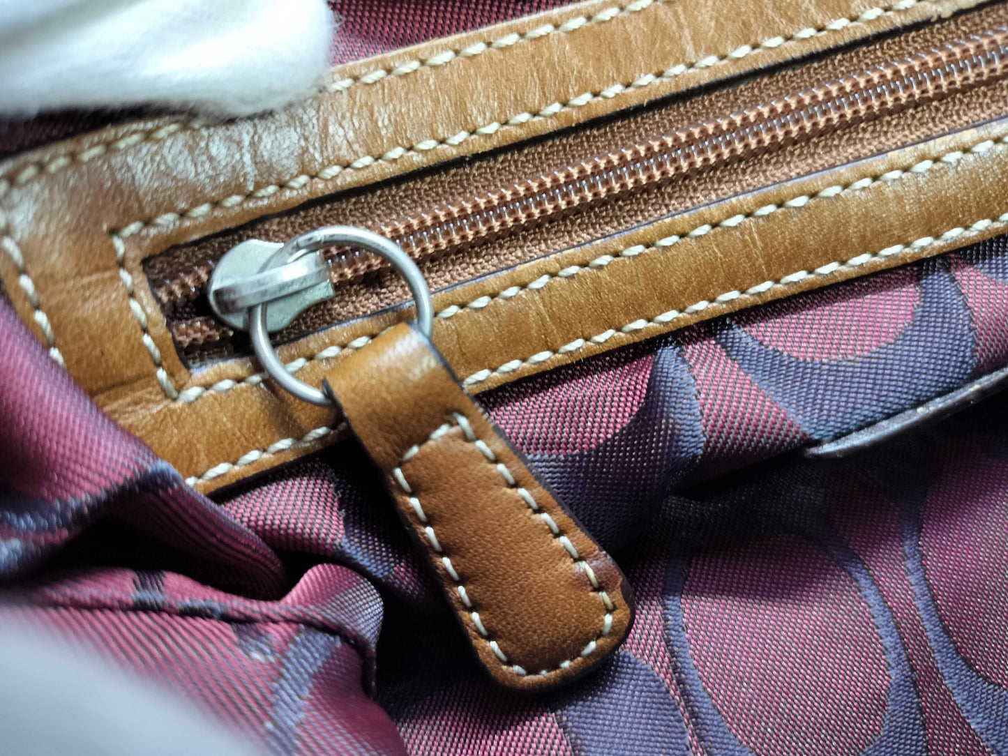 COACH denim accessory pouch shoulder bag