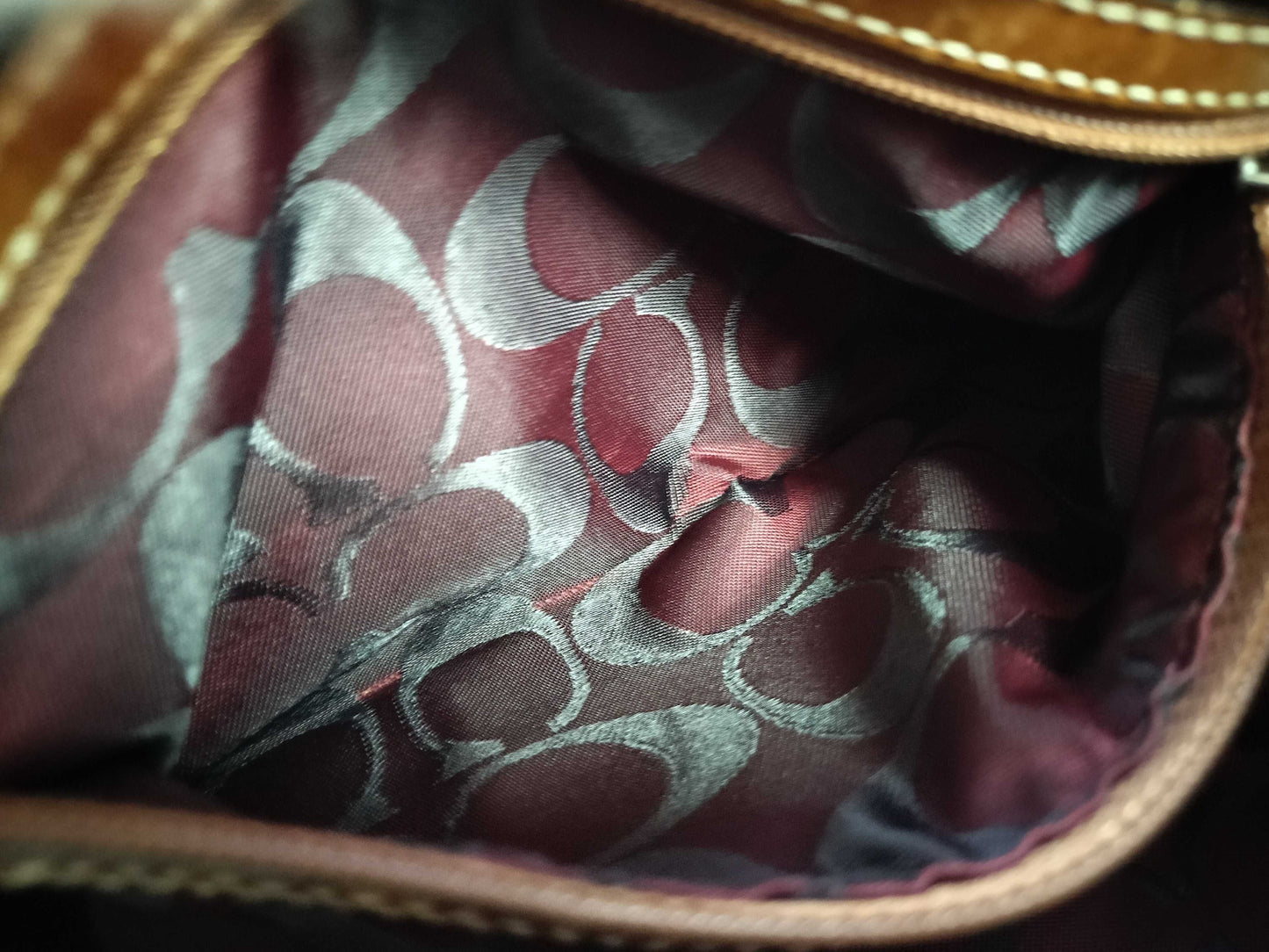 COACH denim accessory pouch shoulder bag