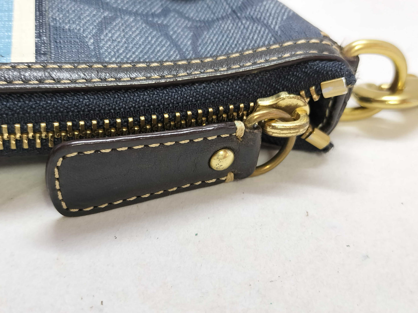 COACH Signature Coach Shoulder Bag Blue