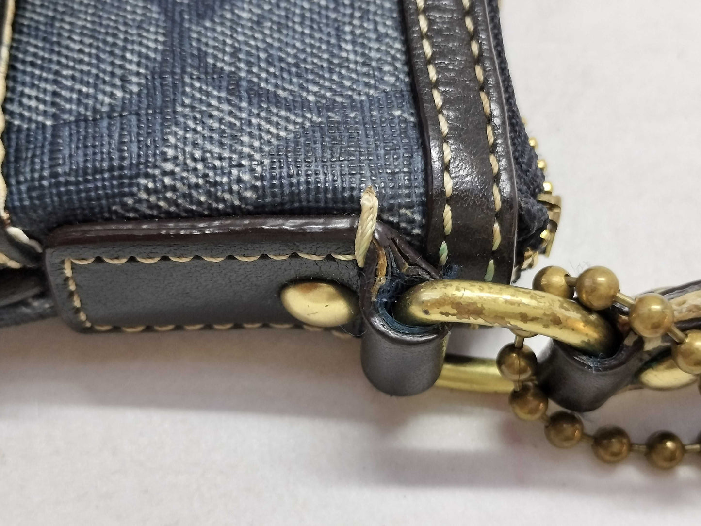 COACH Signature Coach Shoulder Bag Blue