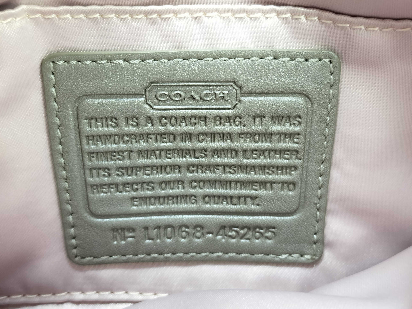 COACH Signature Coach Accessory Pouch Shoulder Bag