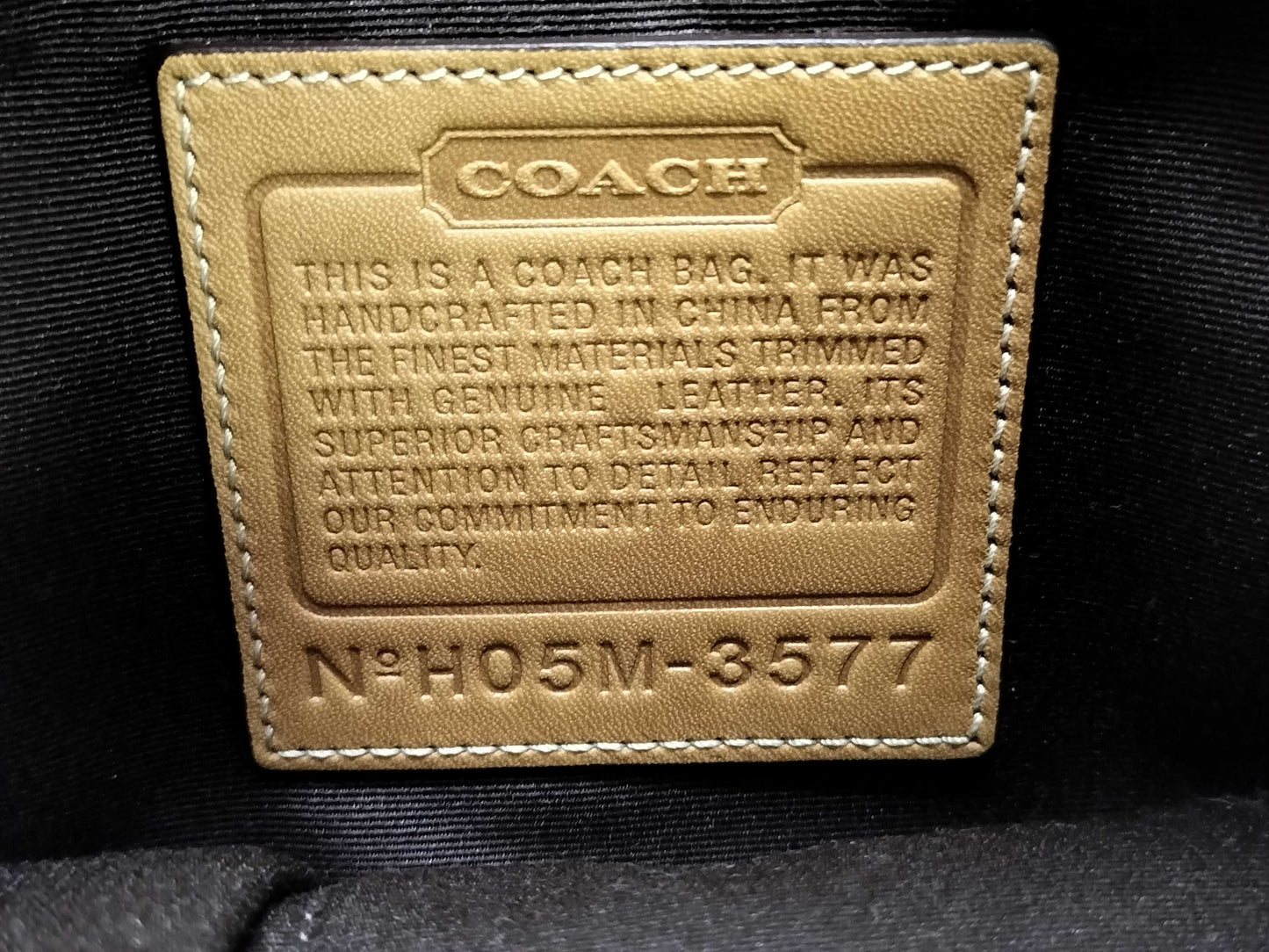 COACH Signature Coach Shoulder Bag