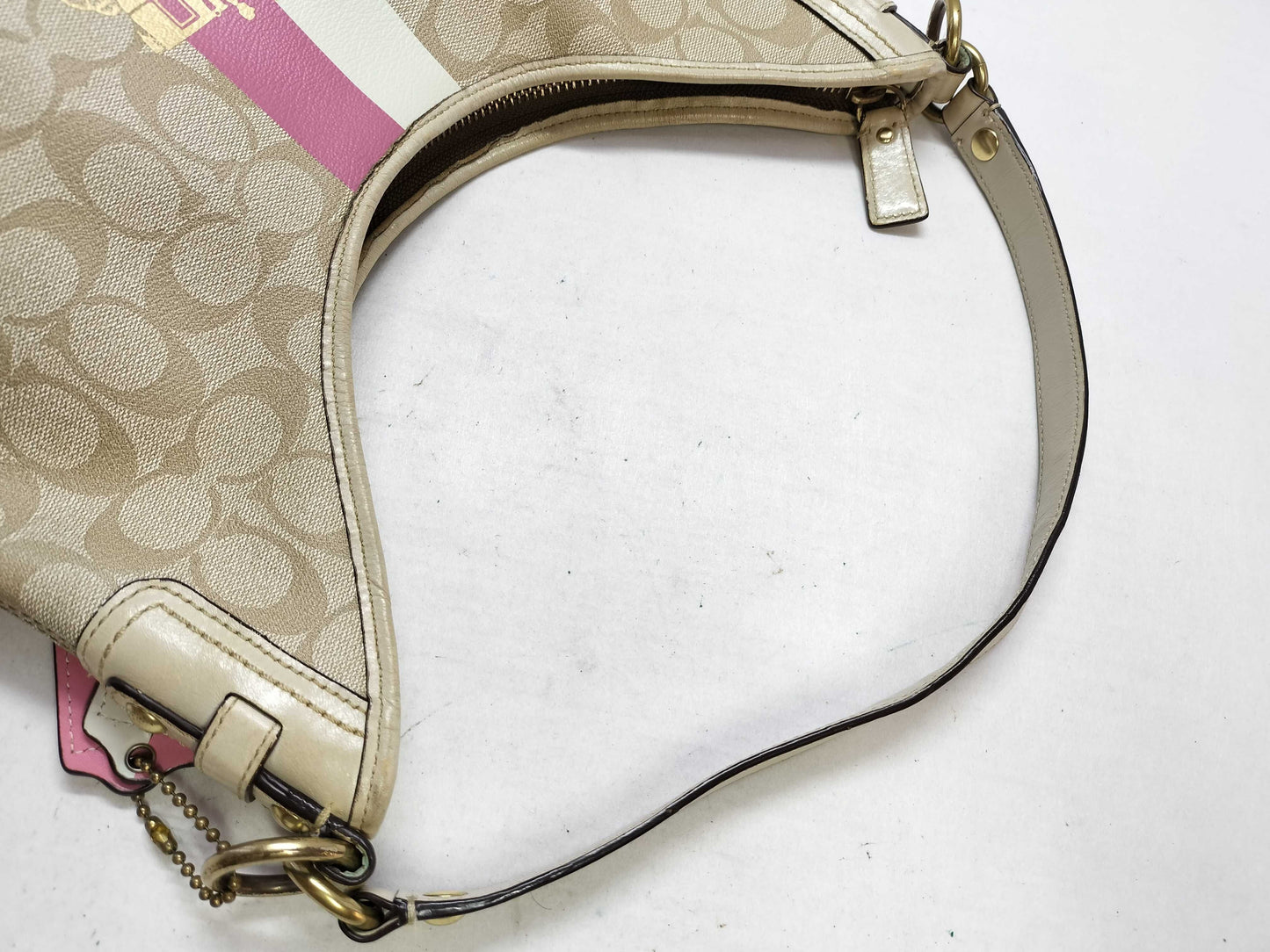 COACH Signature Hobo Shoulder Bag