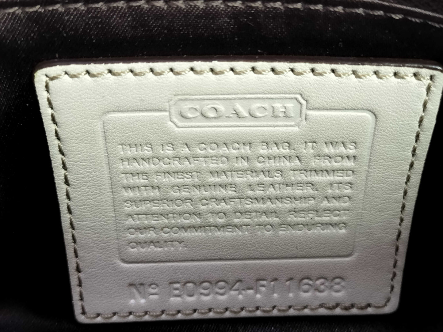 COACH Signature Coach Shoulder Bag