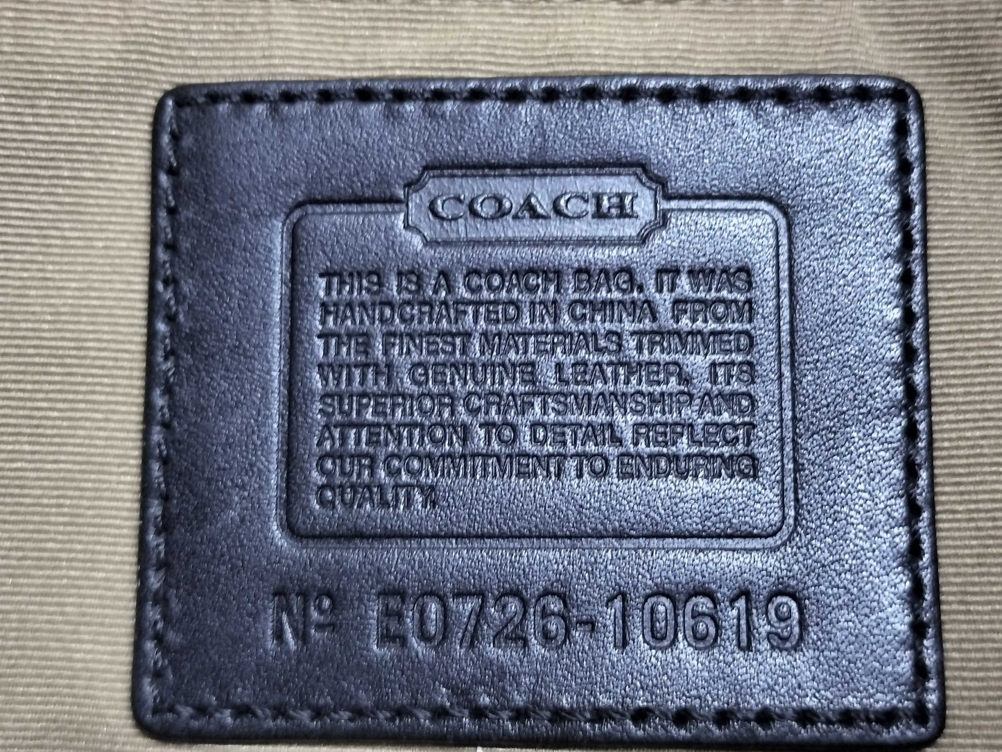 COACH Signature Coach Shoulder Bag