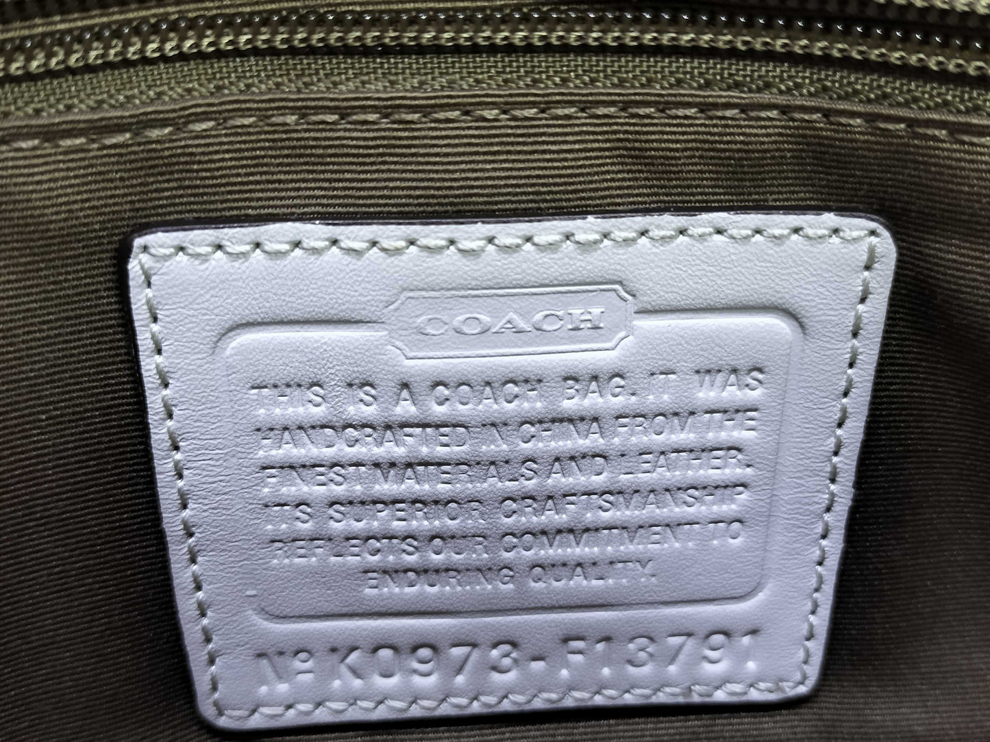 COACH Signature Coach Shoulder Bag