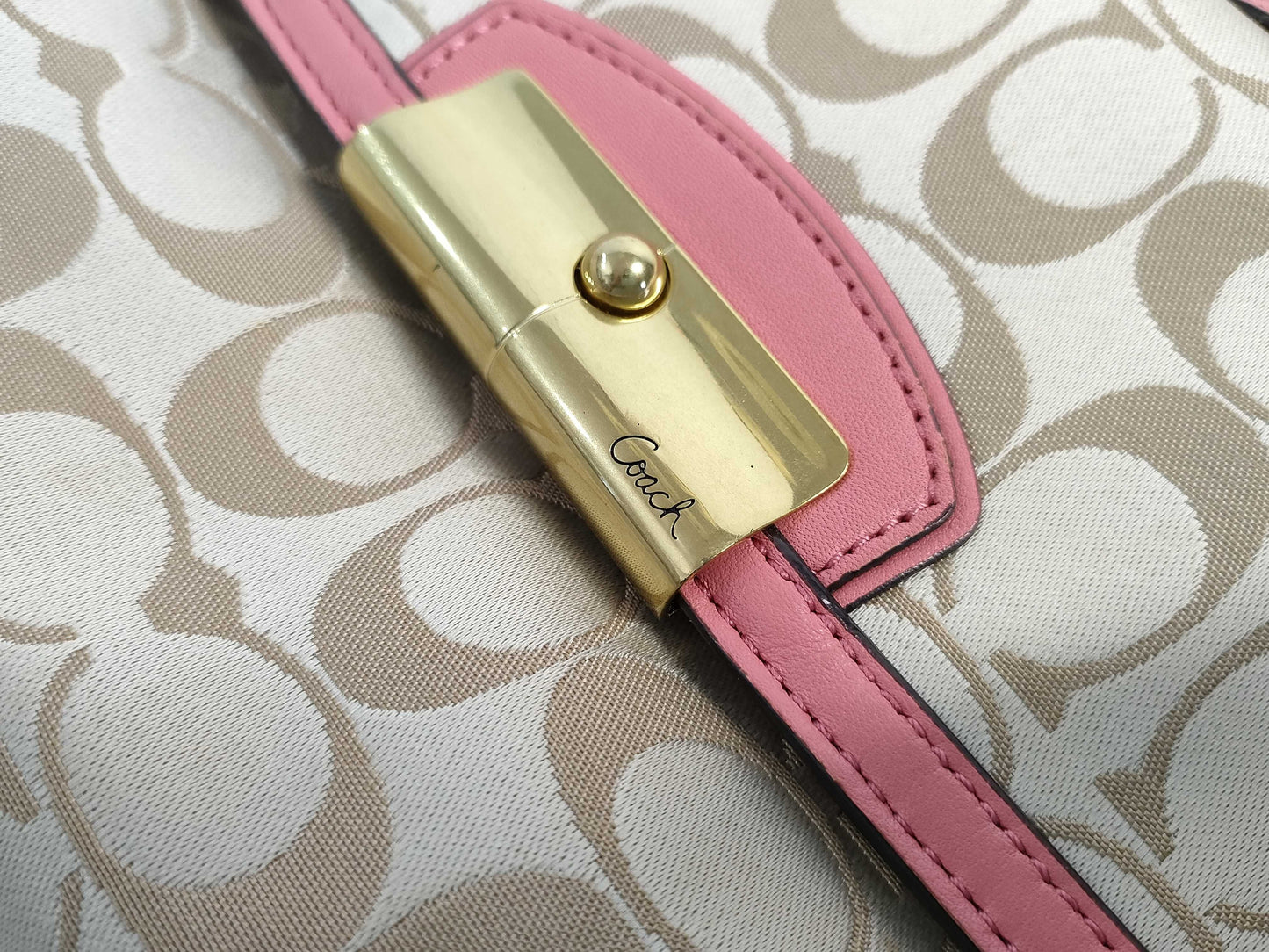 COACH Signature Coach Shoulder Bag