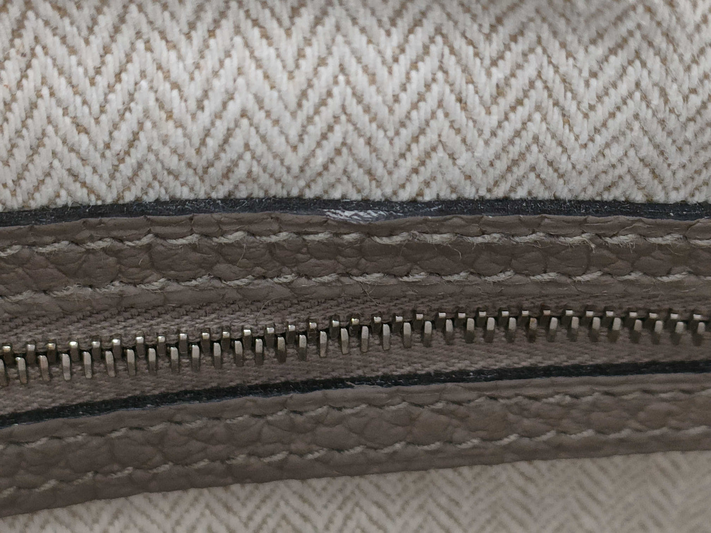 HERMES Garden Party 30 Vache Asphalt Tote Bag