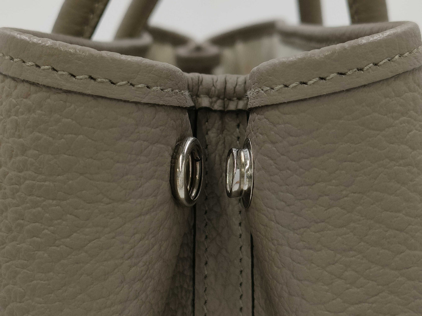 HERMES Garden Party 30 Vache Asphalt Tote Bag