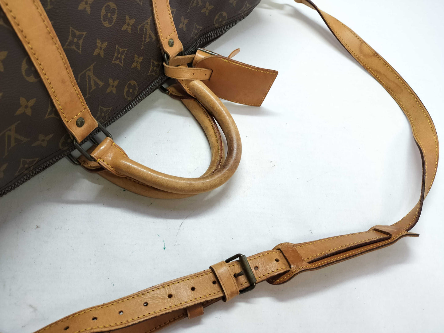 LOUIS VUITTON 853SD Monogram Louis Vuitton Keepall Boston Bag