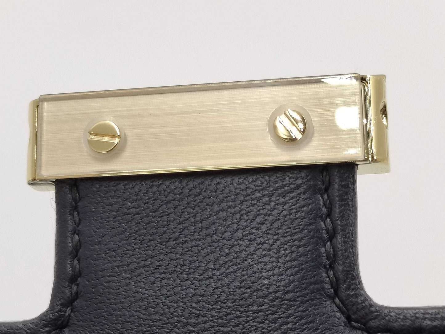 HERMES Constance Mini Epsom Leather Shoulder Bag, 2023, Navy Blue