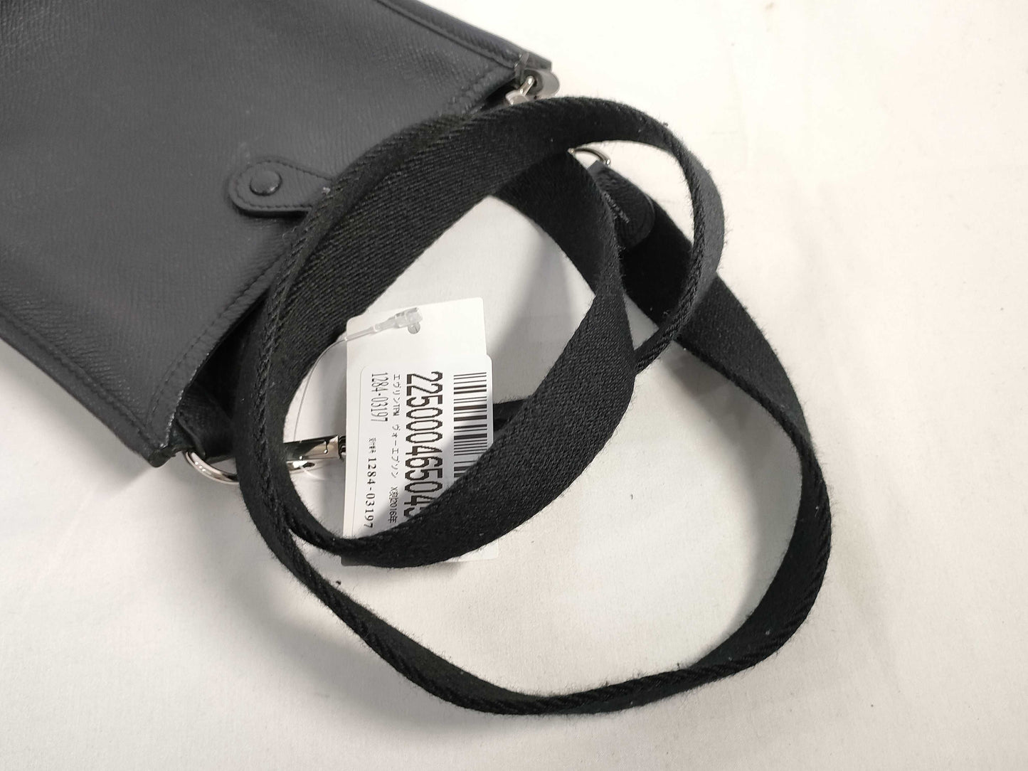 HERMES X Evelyn TPM Epsom Leather X Stamp 2016 Black Shoulder Bag
