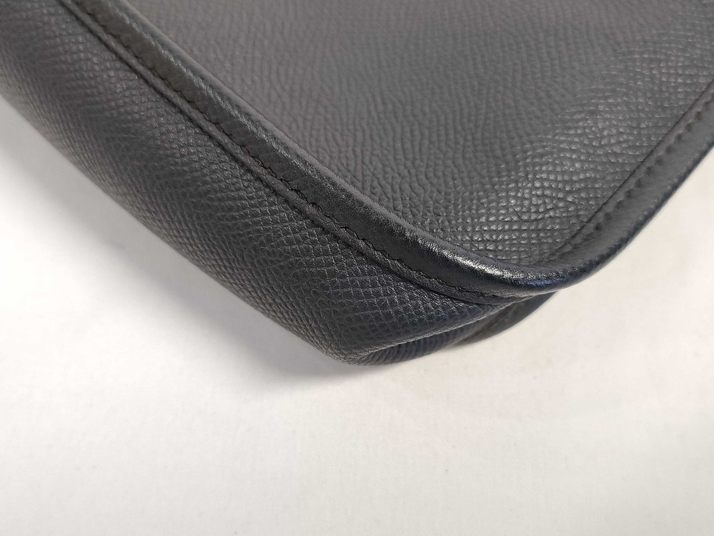 HERMES X Evelyn TPM Epsom Leather X Stamp 2016 Black Shoulder Bag