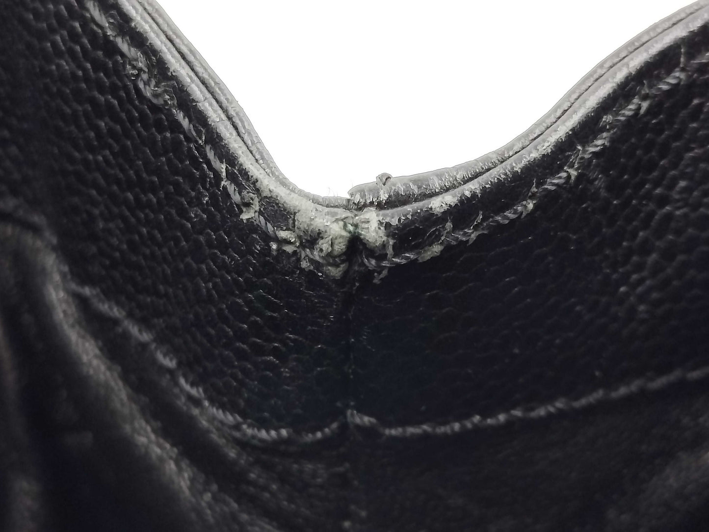 CHANEL Matelasse Chain Tote Bag in Caviar Leather, Black, 6159214