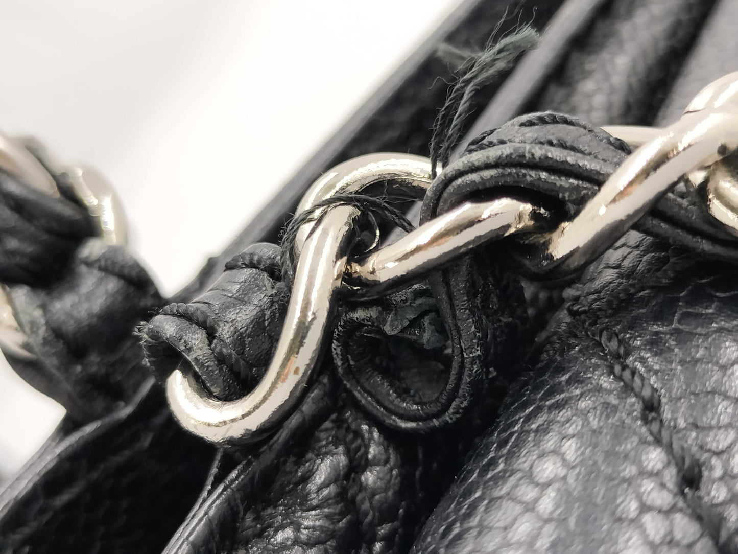 CHANEL Matelasse Chain Tote Bag in Caviar Leather, Black, 6159214