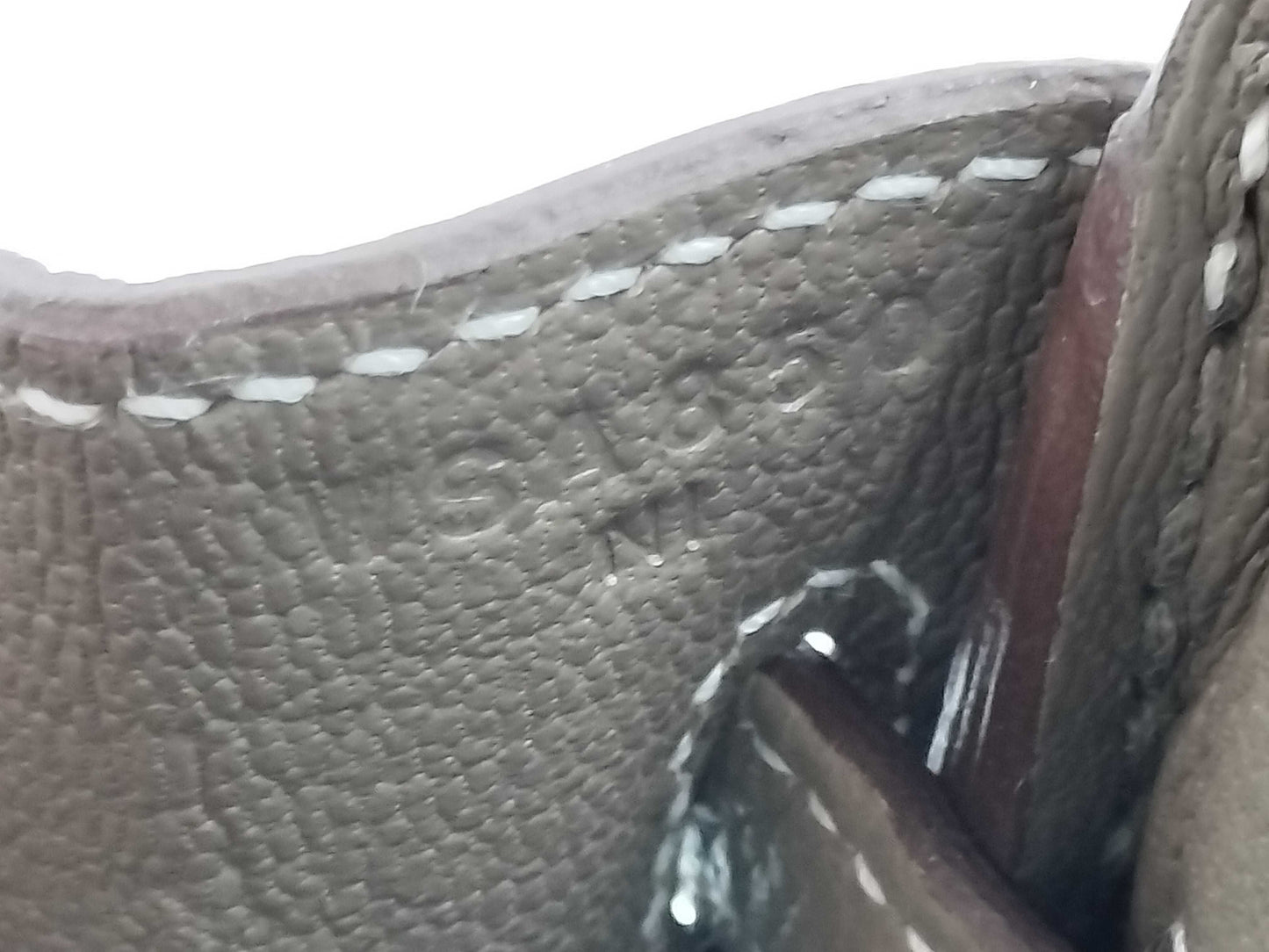 HERMES Birkin 25 Togo Etoupe Handbag with 2024 Engraving