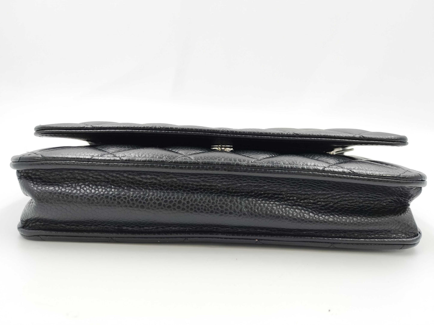 CHANEL Matelasse Chain Wallet in Caviar Leather, Black, N603JA9A Shoulder Bag
