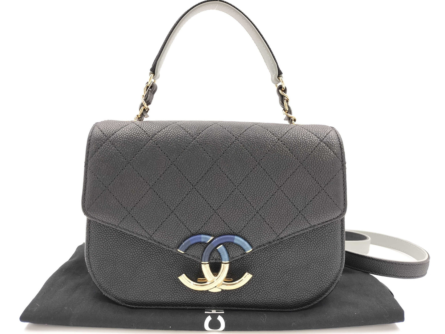 CHANEL A93659 Coco Mark Top Handle Flap Bag 25094947 Shoulder Bag