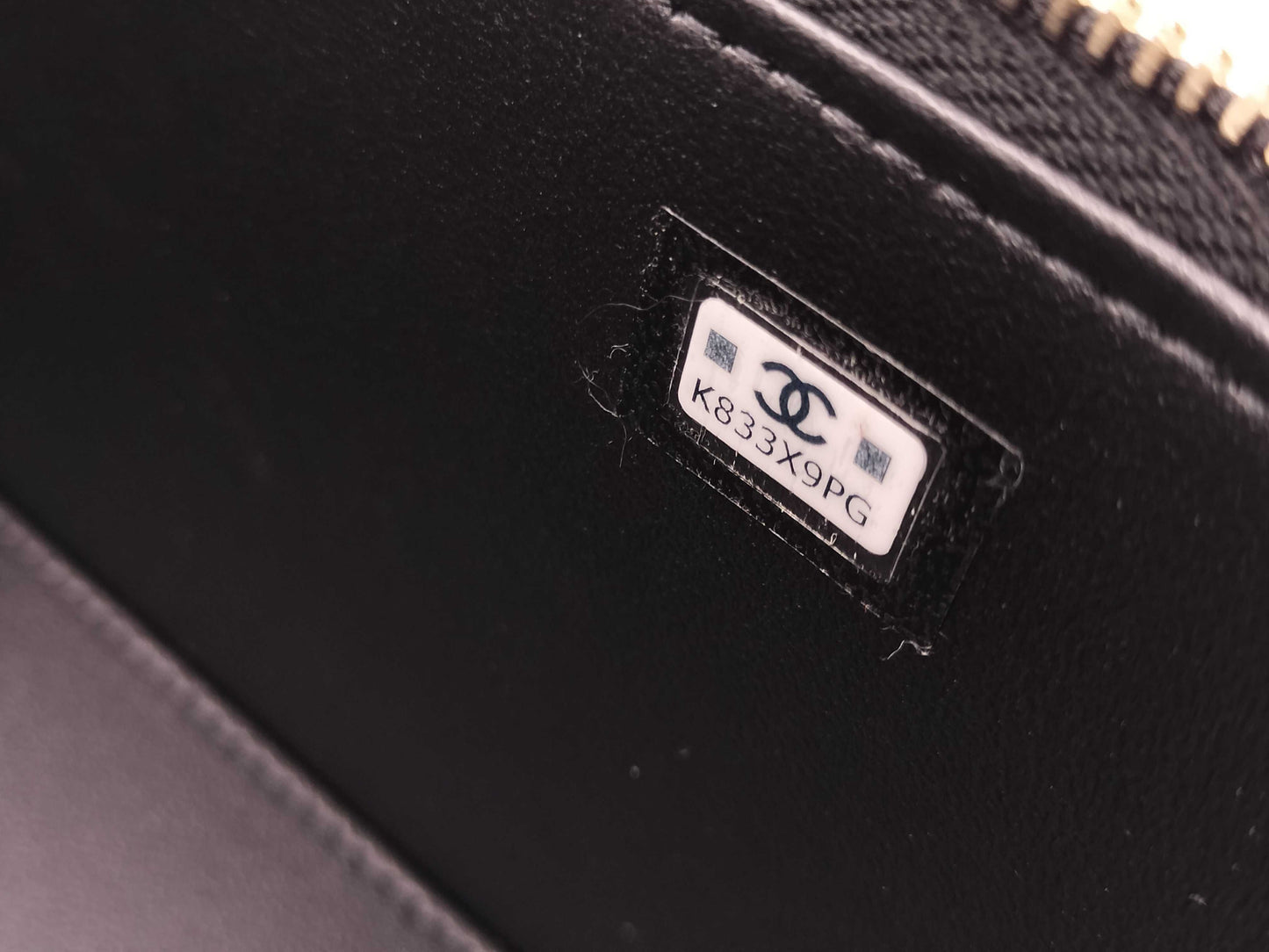CHANEL Matelasse Vanity Case, Lambskin, Black, K833X9PG Shoulder Bag