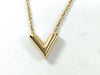LOUIS VUITTON OB0271 RFID Unverifiable. Louis Vuitton M61083 Essential V OB0271 Necklace, GP Gold.