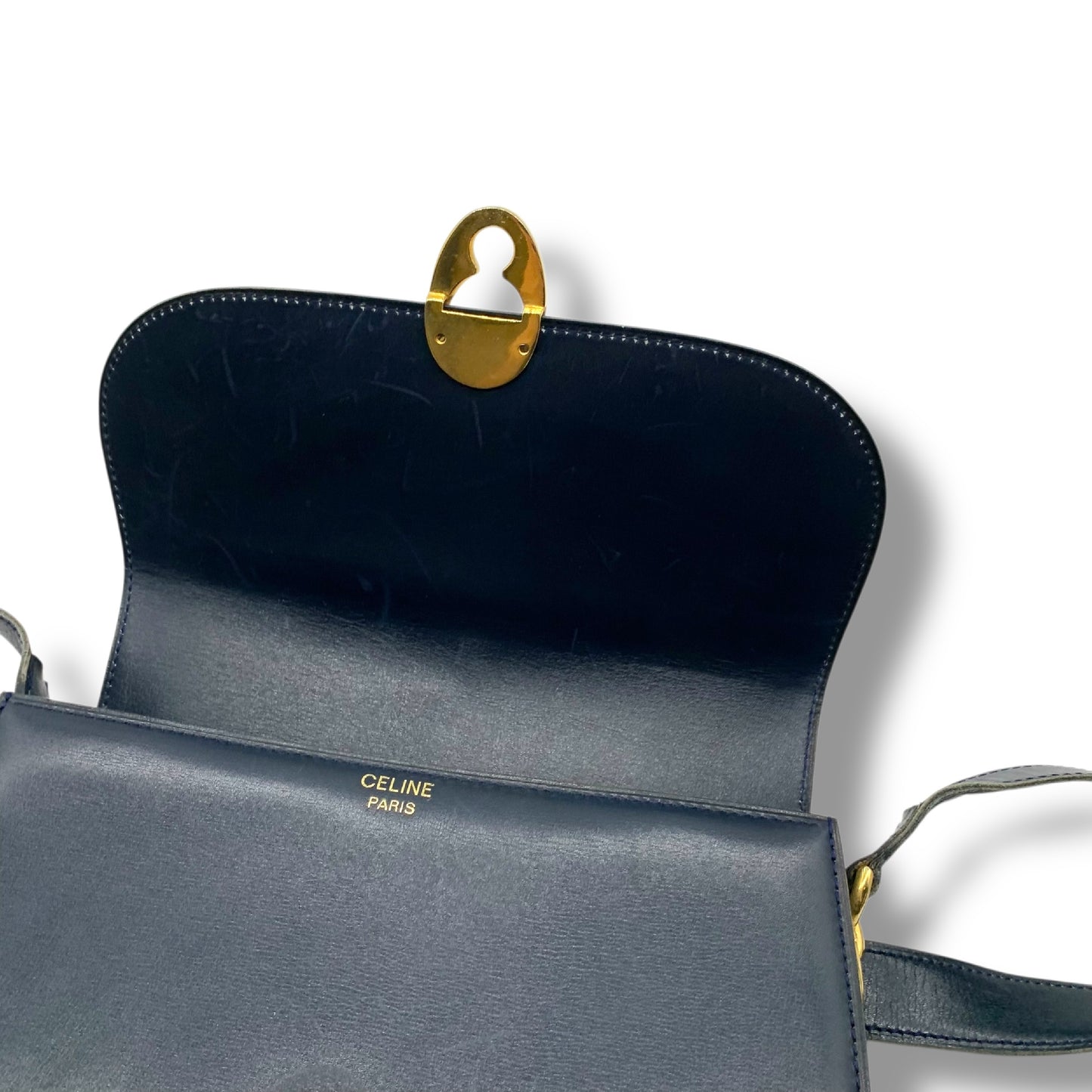 CELINE Leather Shoulder Bag