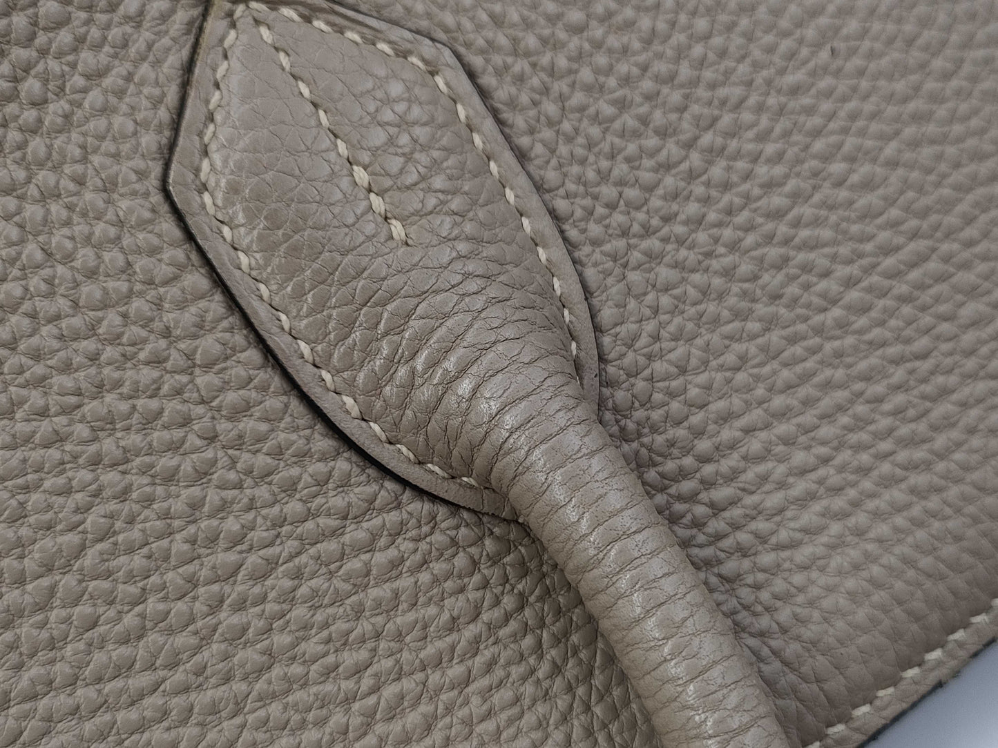 HERMES Birkin 35 □J Greige Handbag
