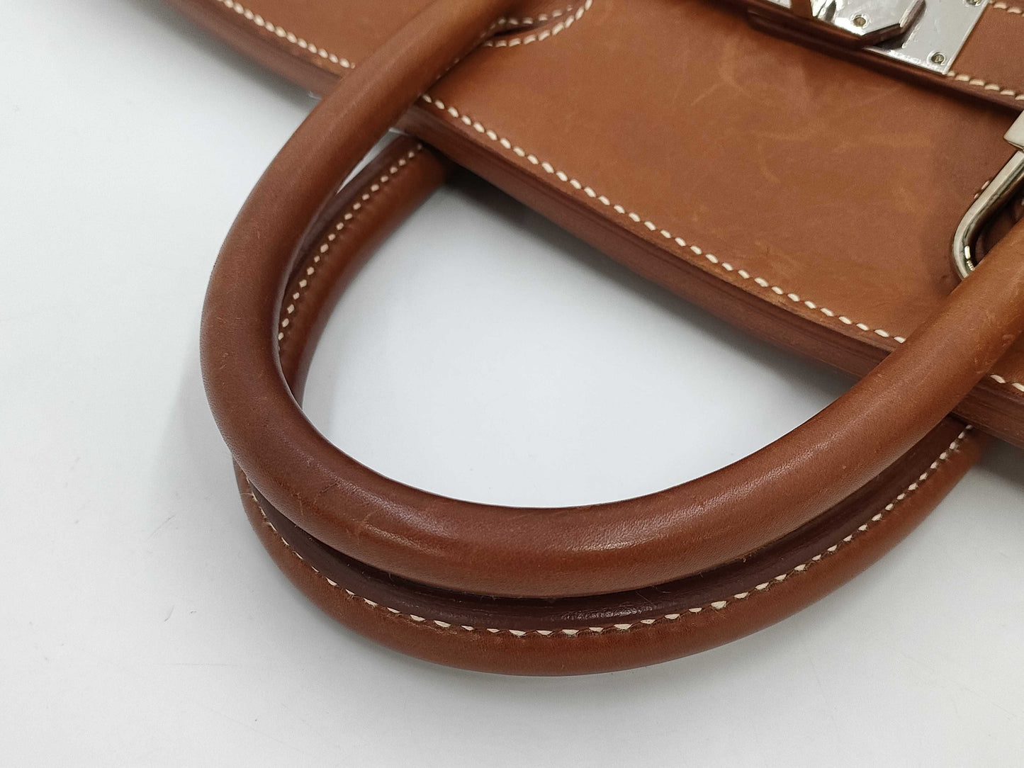 HERMES Haute Couture 45 □B Toile H Handbag