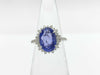 Unheated Color Change Sapphire 3.81ct D0.65ct PT900 5.4g Ring