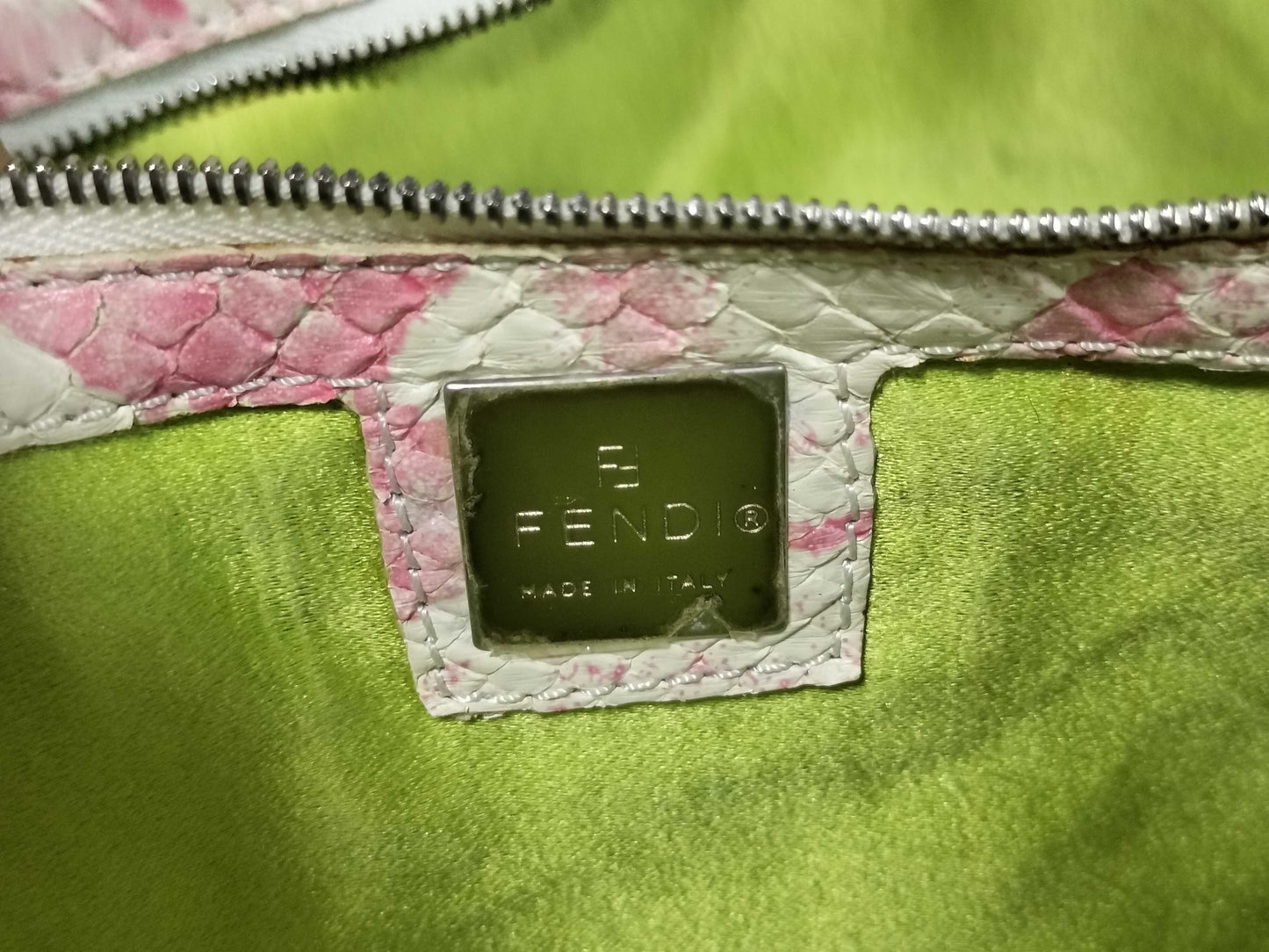 FENDI Fendi Tote Bag Python Tote Bag
