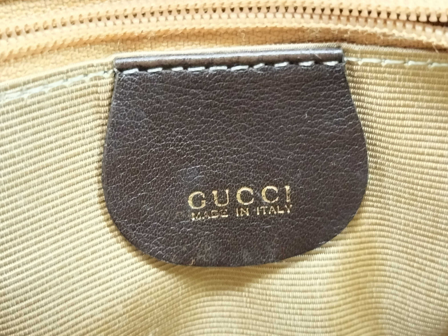 GUCCI Bamboo 2-way shoulder bag/handbag in brown
