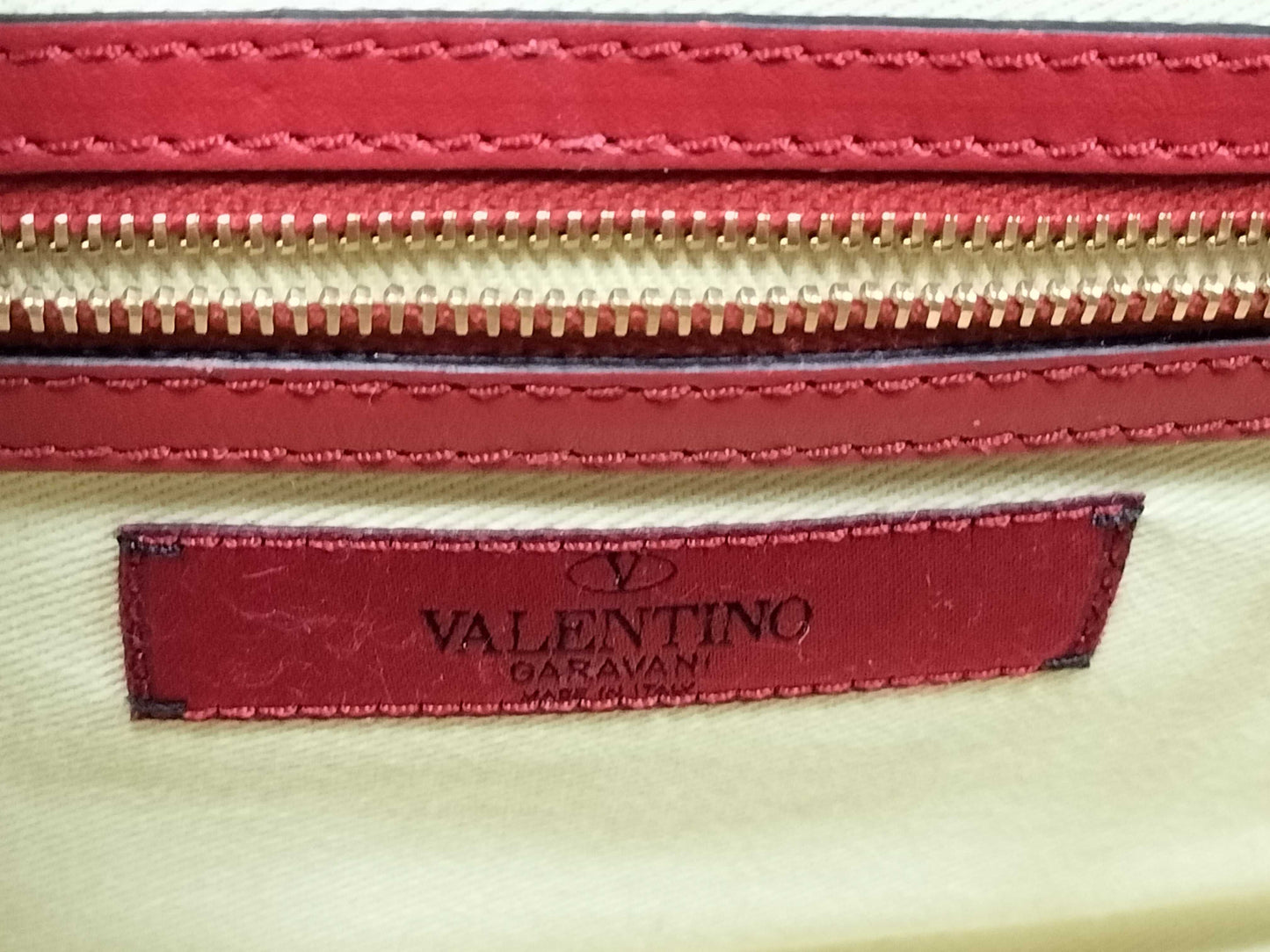 VALENTINO Valentino Garavani Rockstud Leather 2-Way Handbag