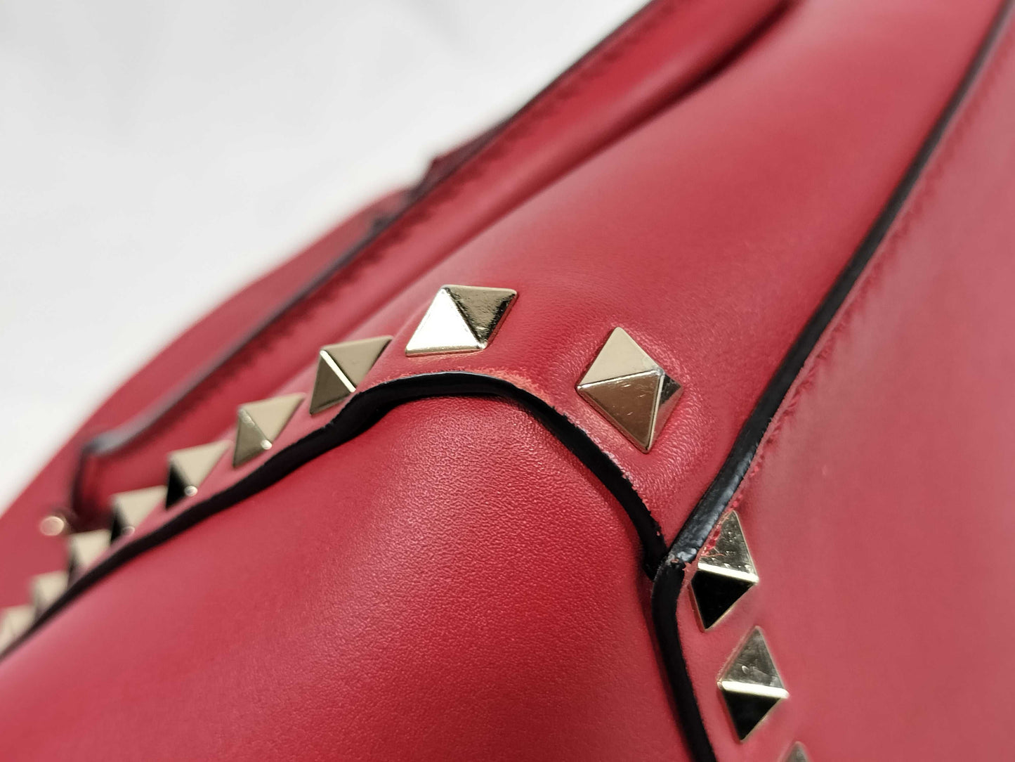 VALENTINO Valentino Garavani Rockstud Leather 2-Way Handbag