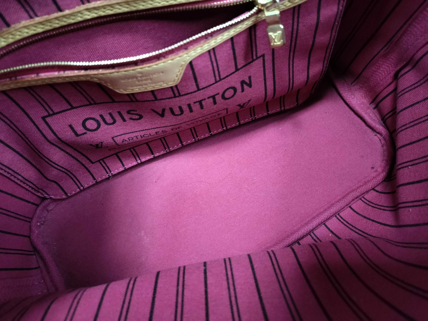 LOUIS VUITTON RFID Unverifiable AR3165 Monogram Louis Vuitton Monogram Neverfull PM M41001 Tote Bag