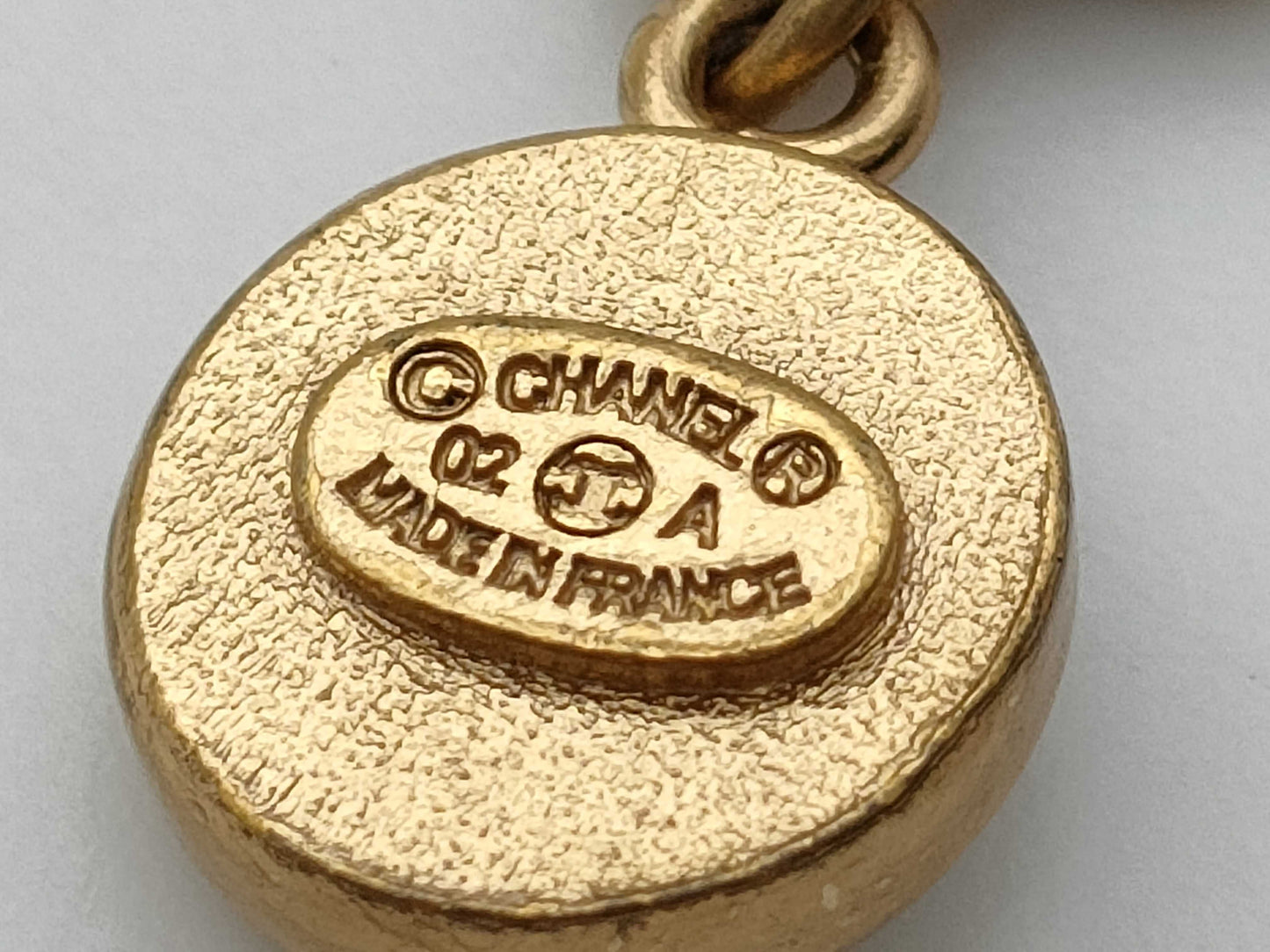 CHANEL 02A Coco Mark Button Swing Earrings