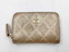 CHANEL Matelasse Round Zipper Coin Case with Seal, No. 18
