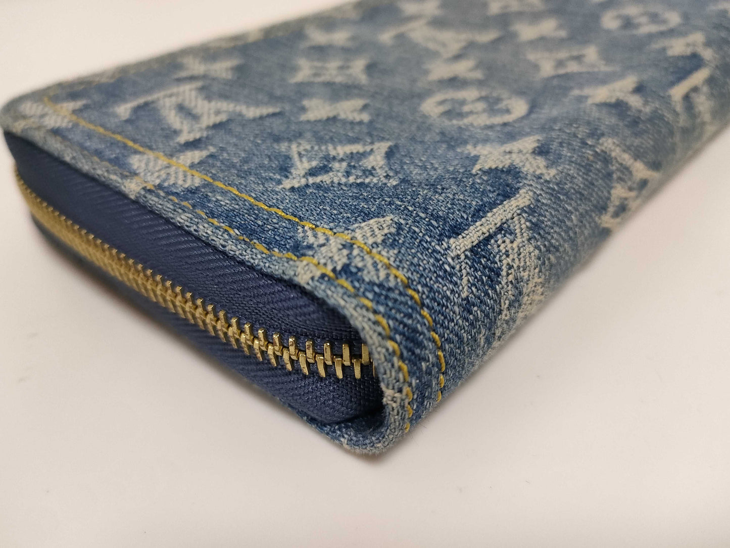 LOUIS VUITTON RFID Verified, Serial Number Unverifiable, Monogram Denim Bag, Zippy Wallet, LV Remix Denim Wallet