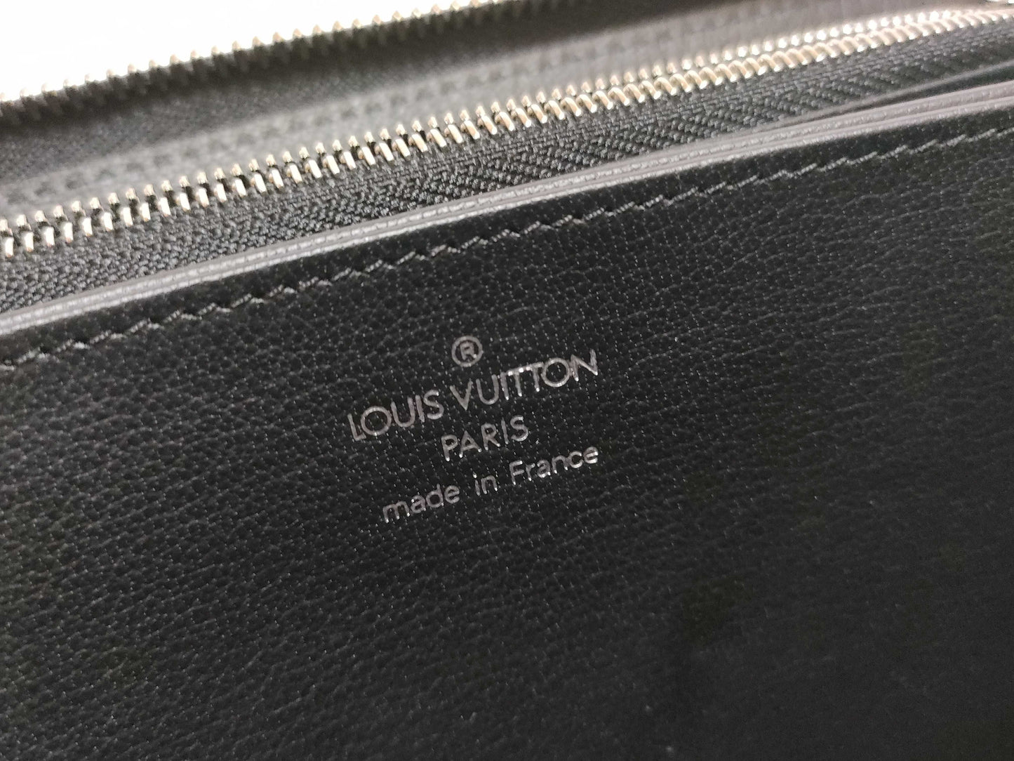LOUIS VUITTON RFID Verified, Serial Unverifiable, Python Snake Leather Long Wallet, Black