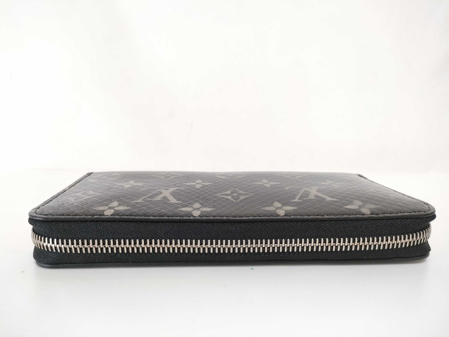 LOUIS VUITTON RFID Verified, Serial Unverifiable, Python Snake Leather Long Wallet, Black