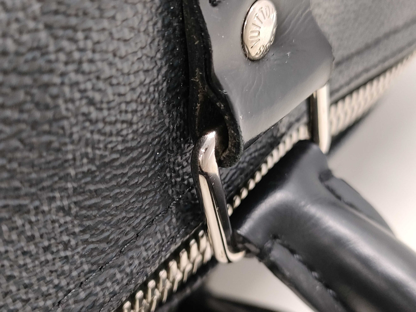 LOUIS VUITTON Louis Vuitton Damier Graphite Keepall Bandouliere 45 N41057 Boston Bag