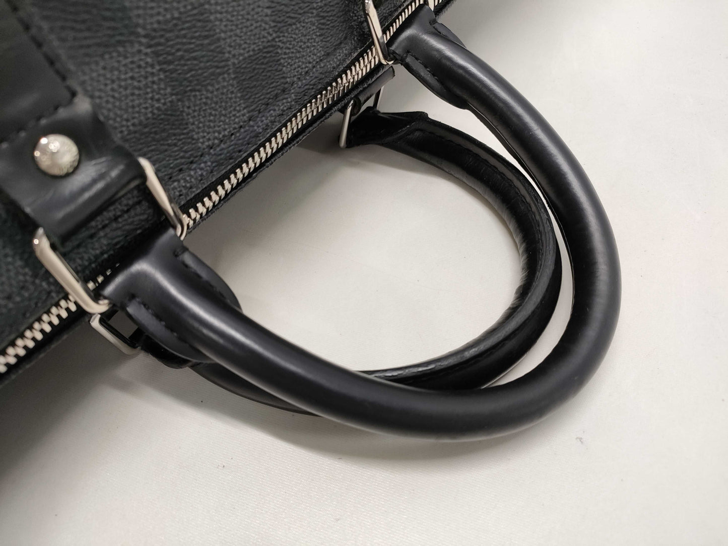 LOUIS VUITTON Louis Vuitton Damier Graphite Keepall Bandouliere 45 N41057 Boston Bag