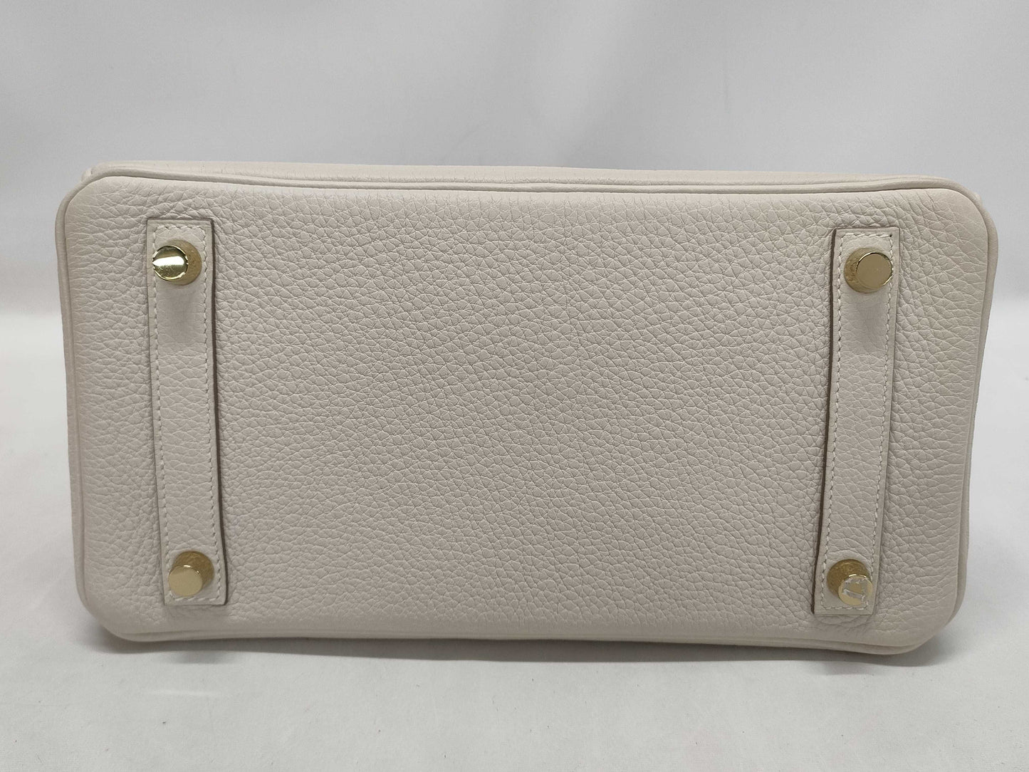 HERMES Birkin 25 Cle Togo Gold Hardware W Stamp Handbag
