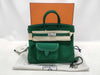 HERMES Birkin 25 Cargo Vertigo Toile H Leather Handbag with Silver Hardware and K Stamp