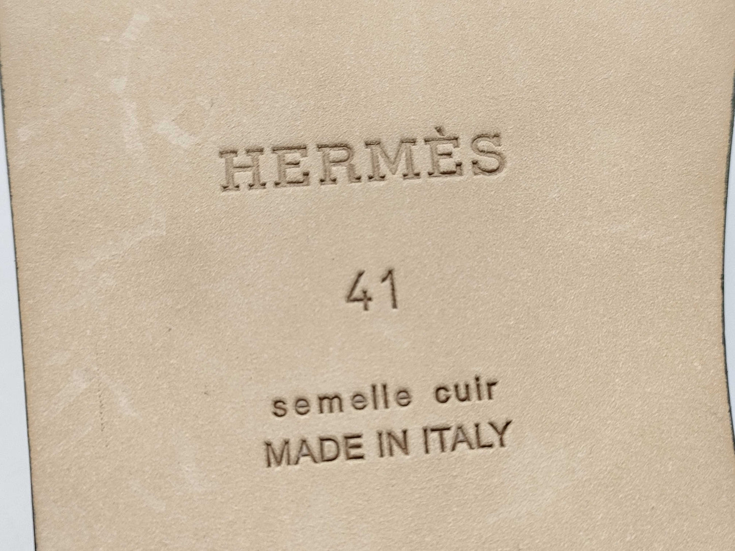 HERMES Sandals "Izmir" Marine Size: 41 Sandals