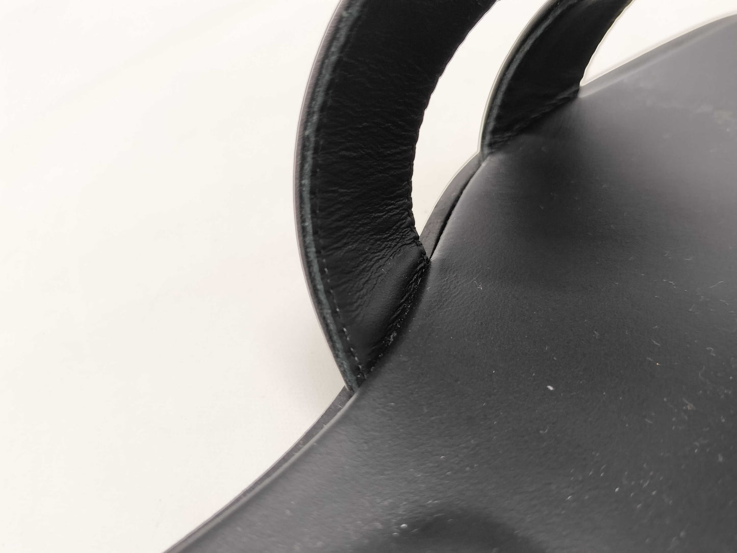 HERMES Sandals "Oran" Black Size: 36 Sandals