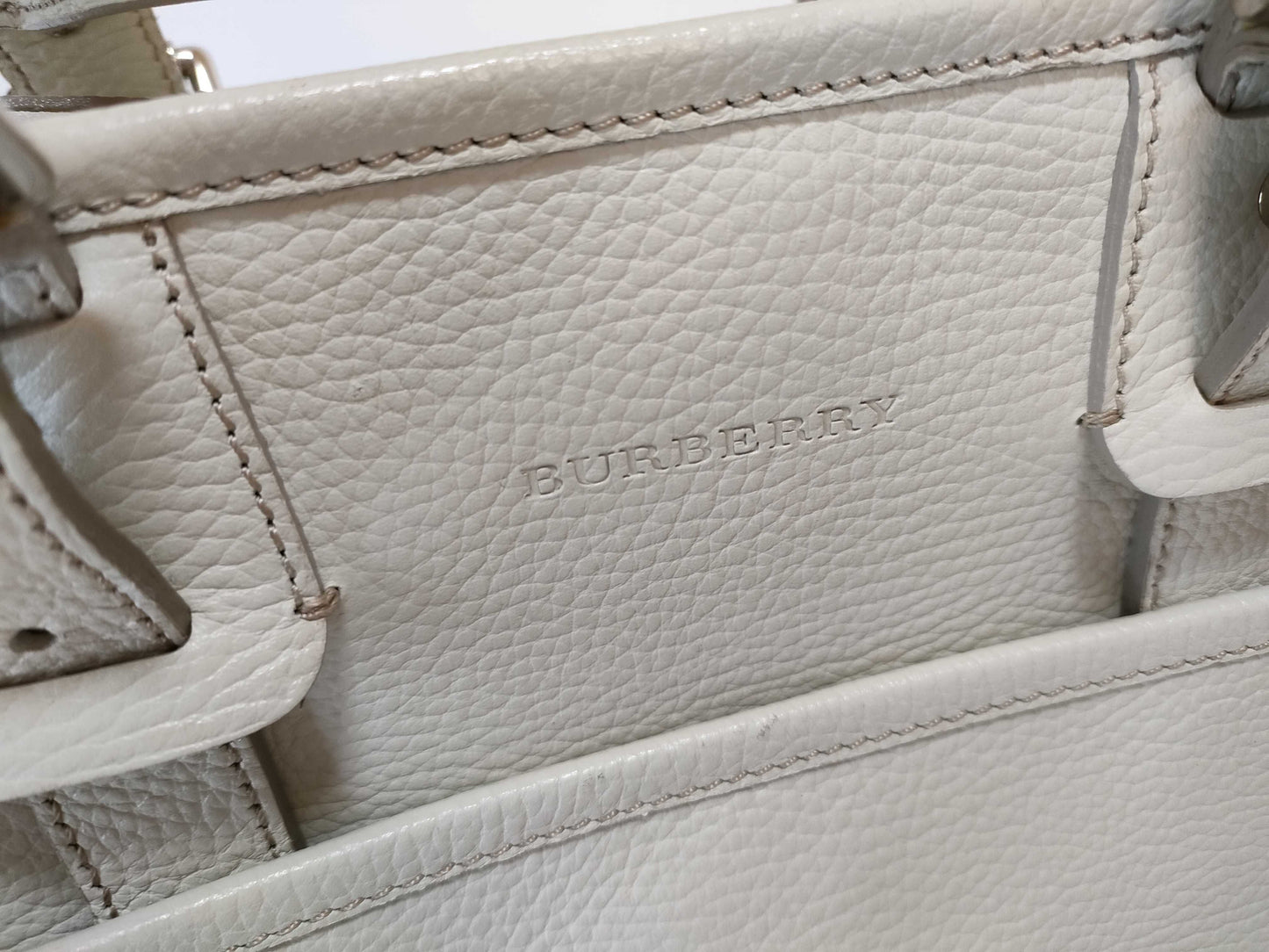 BURBERRY BURBERRY Leather Nova Check Handbag Handbag